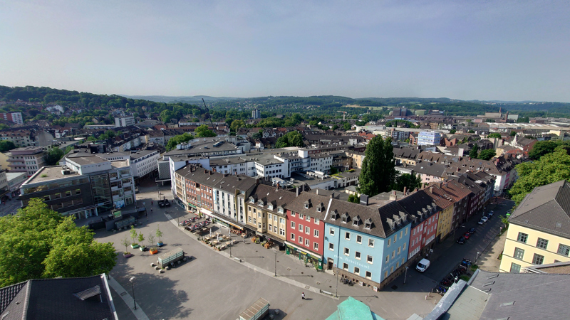 Blick vom Rathausturm Witten